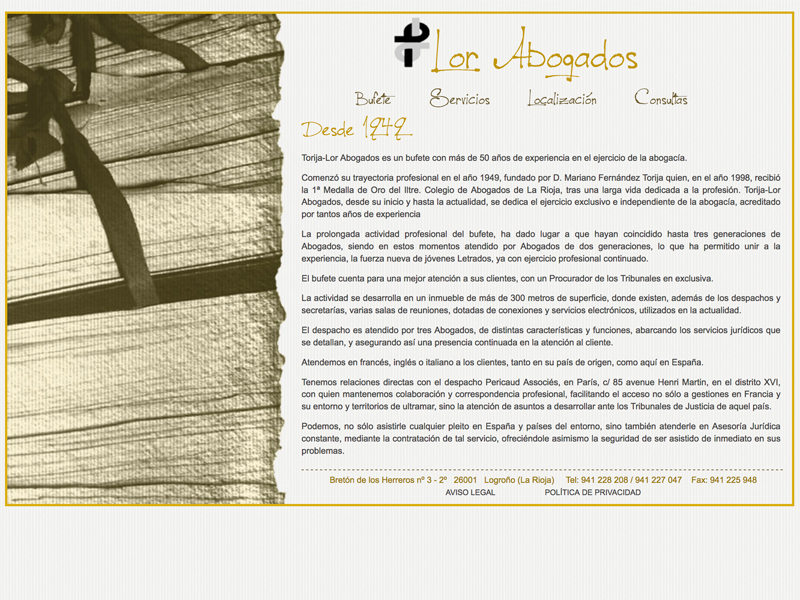 Diseño para gabinete de abogados